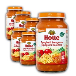Holle Tarrito de espaguetti a la boloñesa ecológico - Pack 6 Unidades