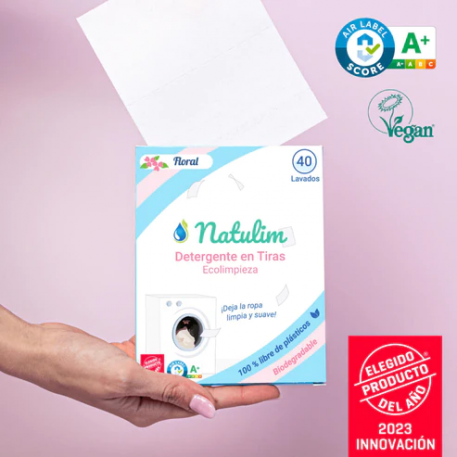 Tiras de Detergente 40 lavados Natulim Natural (Sin fragancia)